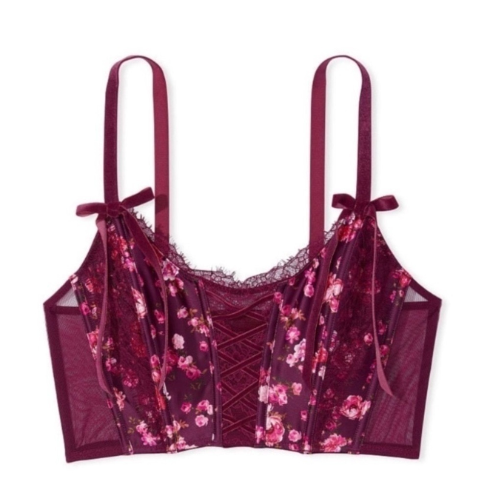 New! Victorias Secret TikTok floral corset bustier bra 22934